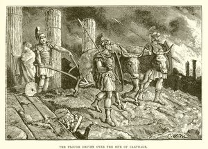 El arado sobre el sitio de Cartago