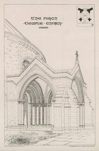 El pórtico de la Iglesia del Temple de English School