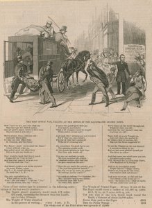 La oficina de correos en la oficina del Illustrated London News