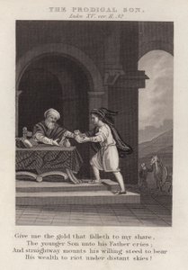 El hijo pródigo, Lucas XV, versículos 11, 32 de English School
