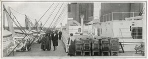 La cubierta de paseo en el Titanic, de 