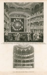 El proscenio de la Casa de Ópera Inglesa en el Strand (antiguo Lyceum)