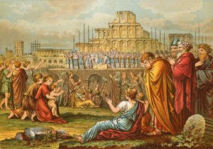 La reconstrucción del templo