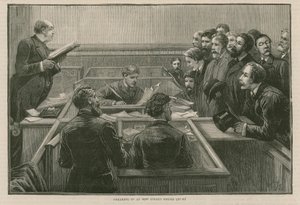 Los recientes disturbios en Londres: Juramento en el Tribunal de Policía de Bow Street de English School