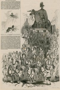 La remoción de la estatua colosal del Duque de Wellington de Mr. Wyatt de English School