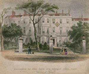 La residencia del difunto Sir Robert Peel