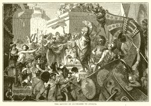 El regreso de Alcibíades a Atenas