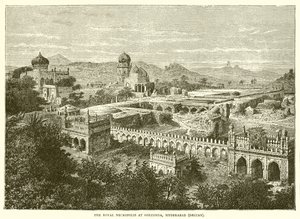 La necrópolis real en Golconda, Hyderabad de English School