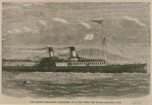 El barco de salón Alexandra en un viaje por el río de English School