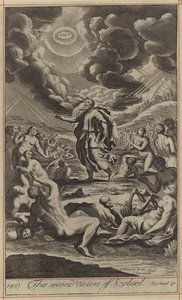 La segunda visión de Ezebiel (grabado) de English School