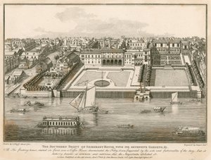 La fachada sur de Somerset House con sus extensos jardines de English School