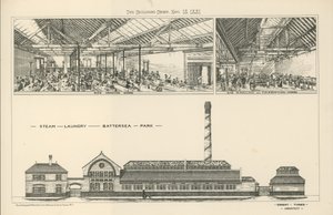 La lavandería a vapor en Battersea Park de English School