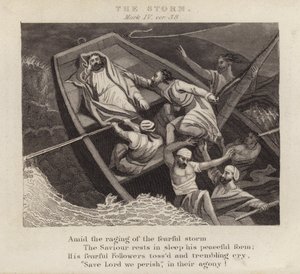 La tormenta, Marcos IV, versículo 38 de English School