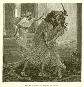 La lucha entre Gomates y Gobrias de English School