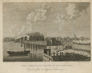 El puente temporal en Blackfriars de English School