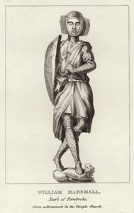 La tumba de Sir William Marshal de English School