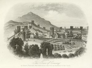 La ciudad de Conwy, Gales del Norte