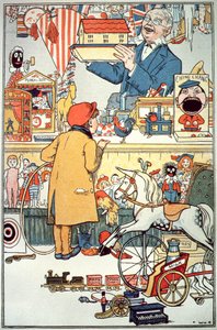 La tienda de juguetes, c.1910 de English School