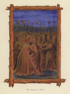 La traición de Judas (litografia en color) de English School