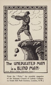 El hombre inculto es un ciego (lito) de English School