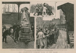Los desempleados buscando trabajo en los muelles de English School