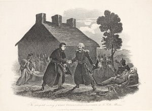 El encuentro inesperado de Lord Wellington y Blucher en La Belle Alliance, 1811 de English School