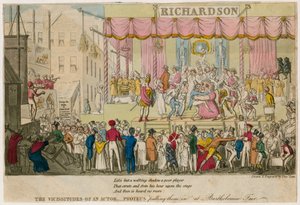 Las vicisitudes de un actor, Proteus atrayéndolos en la Feria de Bartholomew, Londres de English School