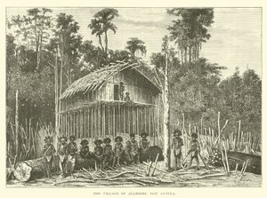 El pueblo de Alambori, Nueva Guinea de English School