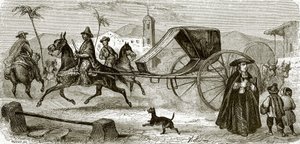 El volante (carruaje de alquiler) de La Habana