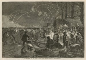 El clima y los parques: escena nocturna en el Serpentine de English School