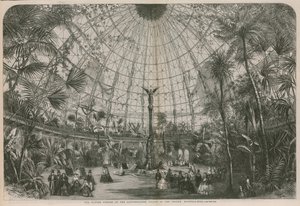 El jardín de invierno en el palacio contemplado del pueblo de English School