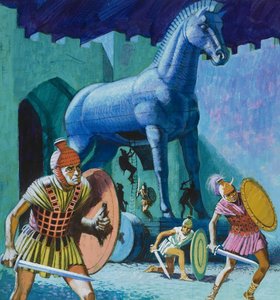 El caballo de madera de Troya de English School