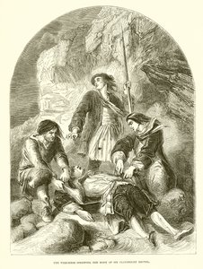 Los saqueadores despojando el cuerpo de Sir Cloudesley Shovell de English School