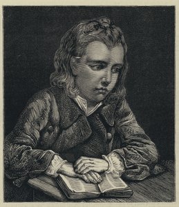 El joven estudiante (grabado) de English School