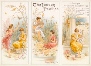 Programa de teatro, The London Pavilion, Piccadilly