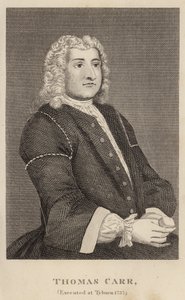 Thomas Carr, Ejecutado en Tyburn 1737 de English School