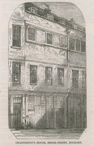Casa de Thomas Chatterton, Brooks Street, Holborn, Londres de English School