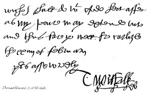 Thomas Howard, Duque de Norfolk de English School