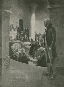 Thomas Jefferson escuchando el discurso de traición