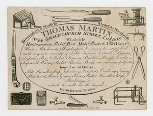Thomas Martin, tarjeta comercial
