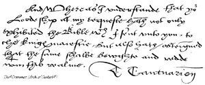 Thos Cranmer, (Arzobispo de Canterbury)