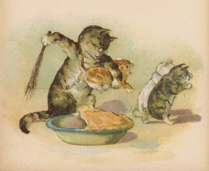 Tres gatitos pierden sus mitones (cromolito) de English School