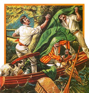 Tres hombres en un bote de English School