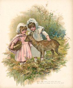 Tres pequeños ciervos de English School