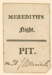 Entrada para el Teatro Drury Lane, Londres: Noche de Meredith de English School