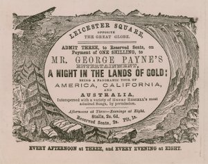Entrada para la presentación de Mr. George Payne Una Noche en las Tierras del Oro de English School