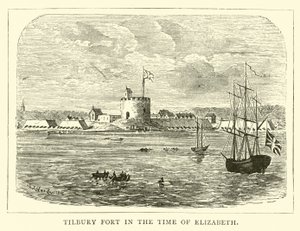 Fuerte de Tilbury en la época de Isabel I de English School