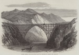 Puente de madera sobre el río Wai-Au-Ua, provincia de Nelson, Nueva Zelanda de English School