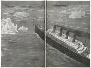 El Titanic en el témpano de hielo, de 