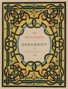 Portada. Ilustración para The Encyclopedia of Ornament (litografía en color)
